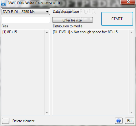 DWC Disk Write Calculator