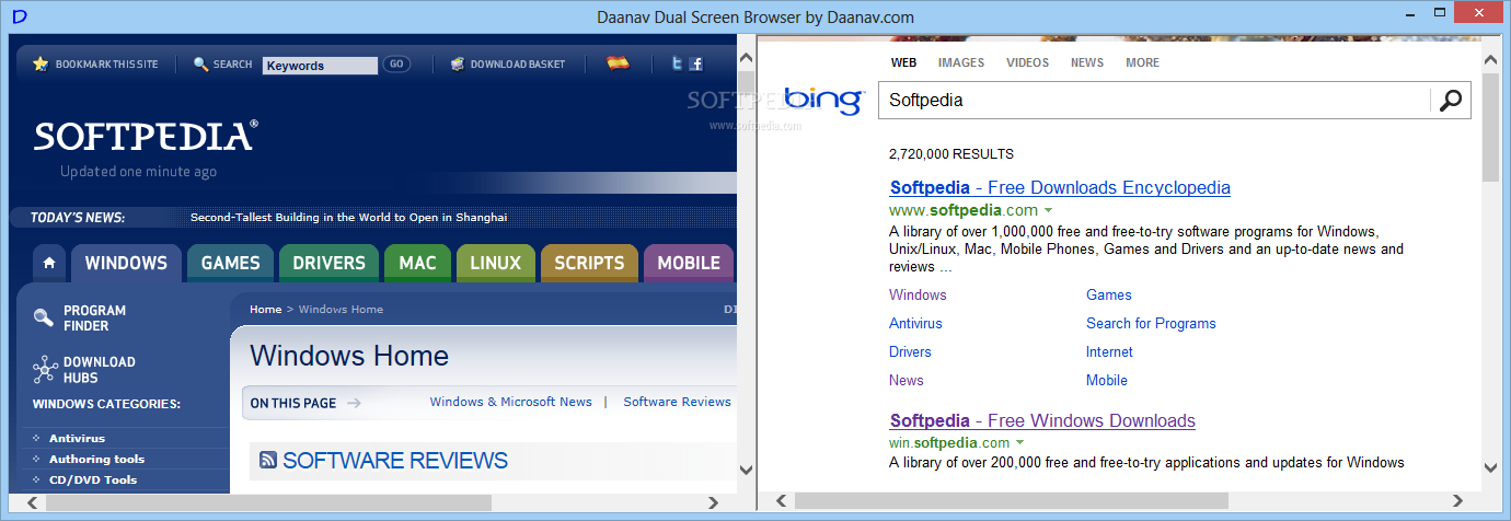 Daanav Dual Screen Browser