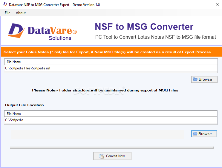 Datavare NSF to MSG Converter Expert