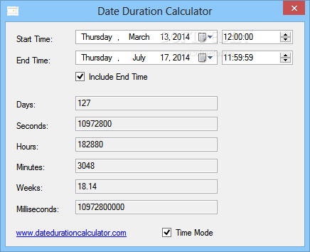 Date Duration Calculator