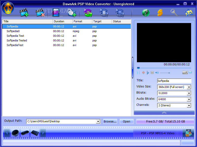 DawnArk PSP Video Converter