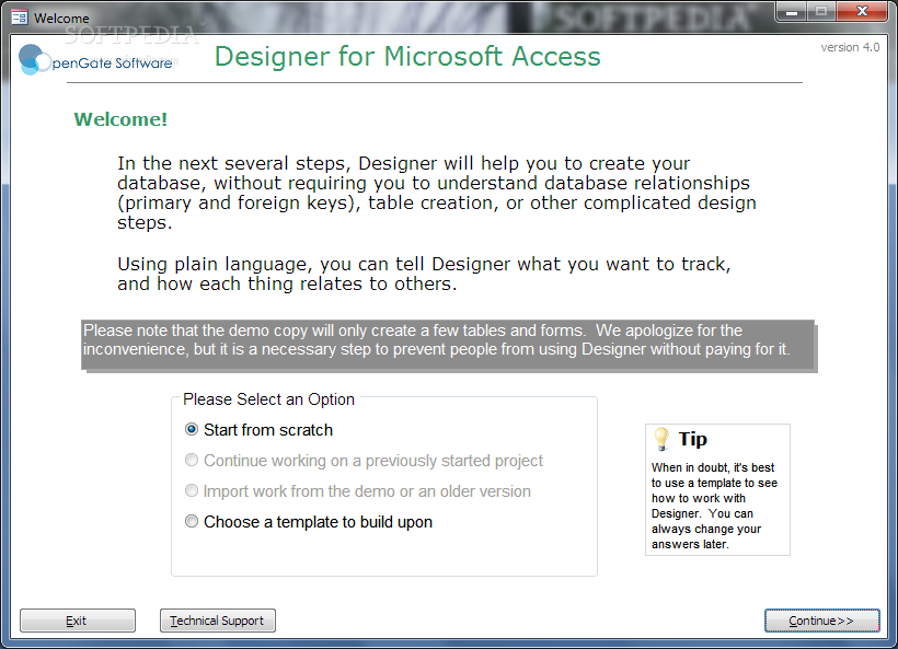 Designer for Access