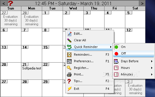 Desktop Events Planner
