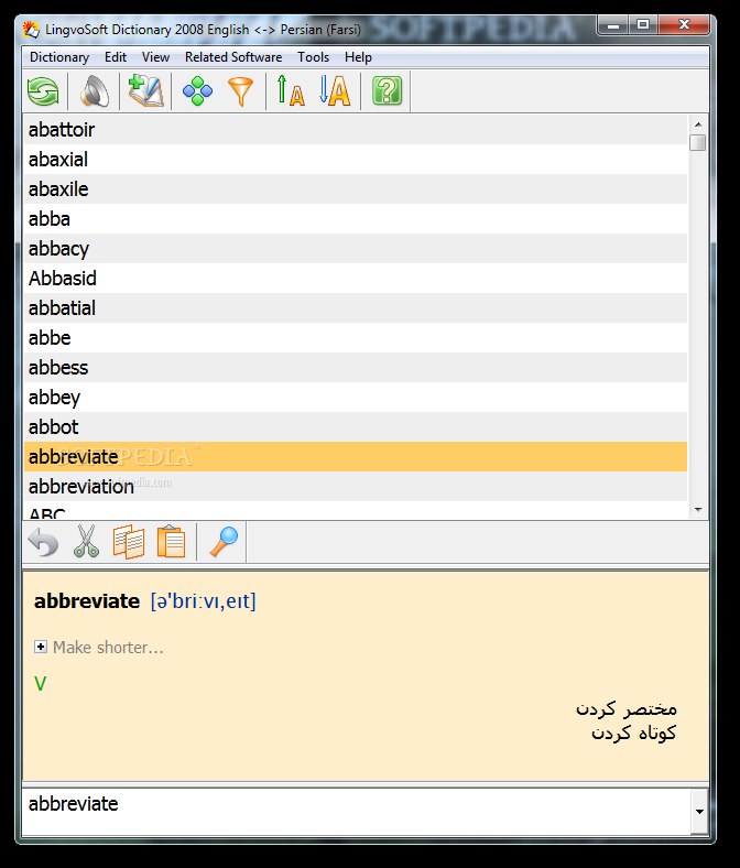 LingvoSoft Dictionary English - Persian (Farsi)