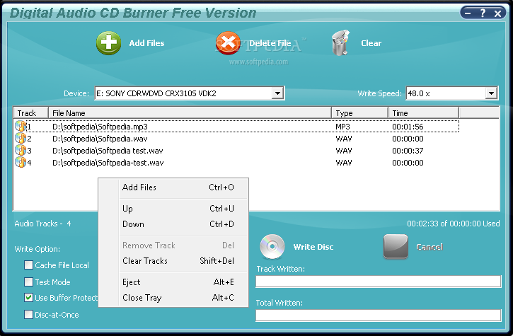 Digital Audio CD Burner