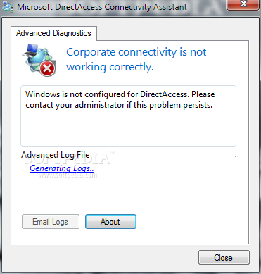 Microsoft DirectAccess Connectivity Assistant