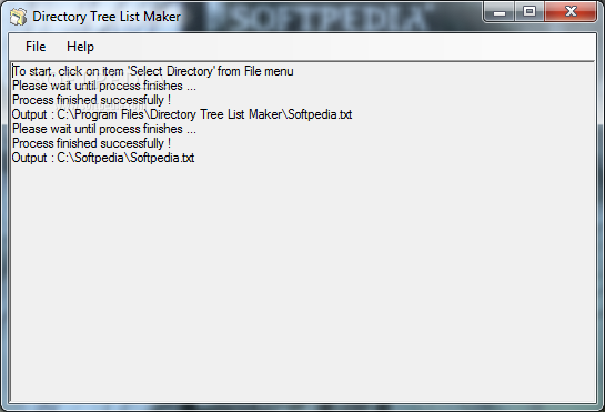 Directory Tree List Maker