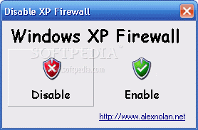 Disable Windows XP Firewall