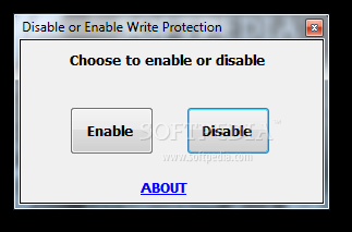 Disable or Enable Write Protection