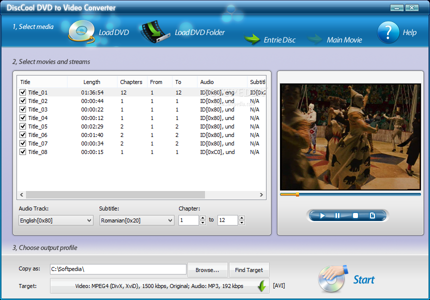 DiscCool DVD to Video Converter