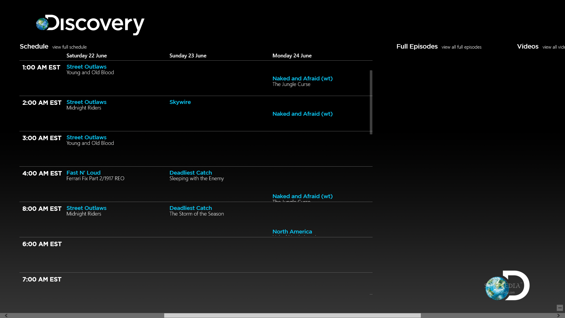 Discovery Channel for Windows 8