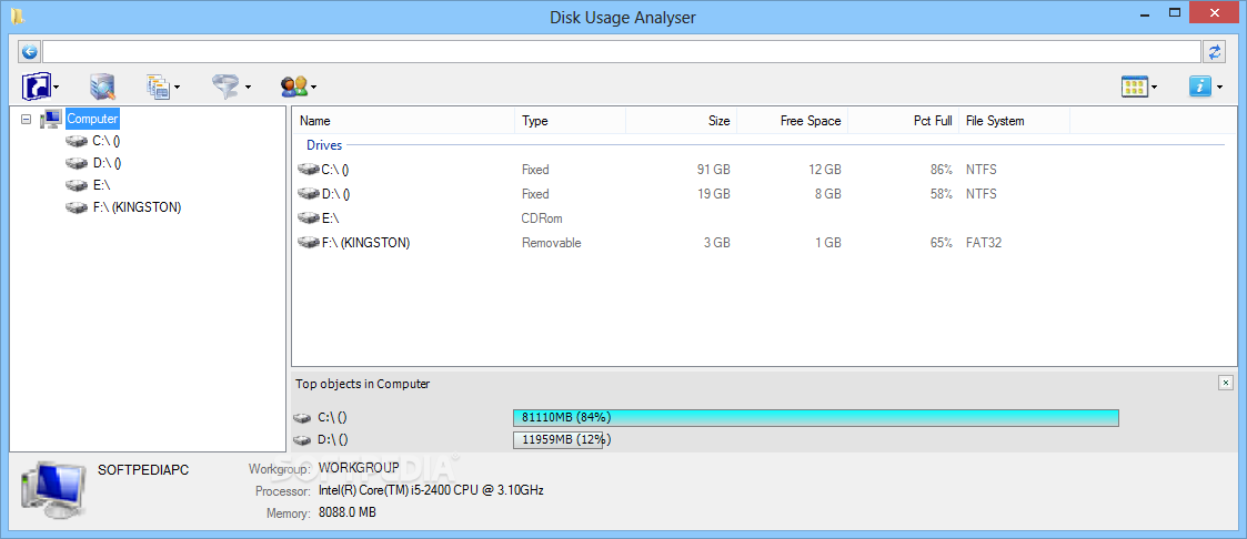 Disk Usage Analyser