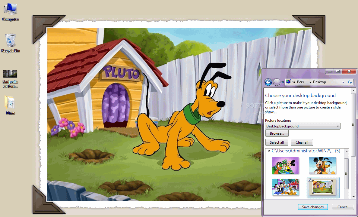 Disney Pluto Windows 7 Theme