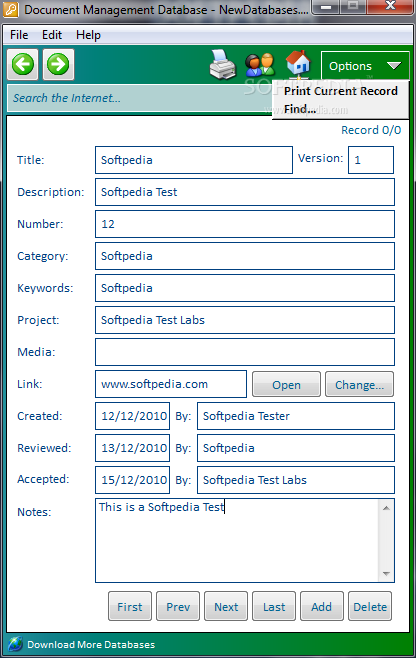 Document Management Database