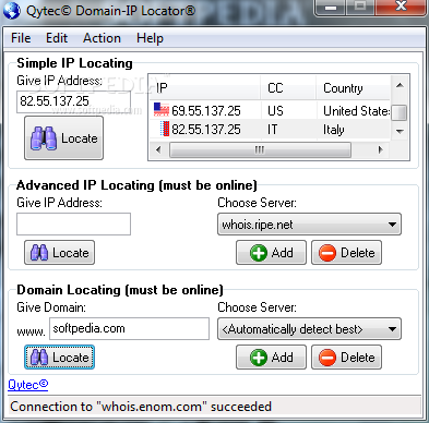 Qytec Domain-IP Locator