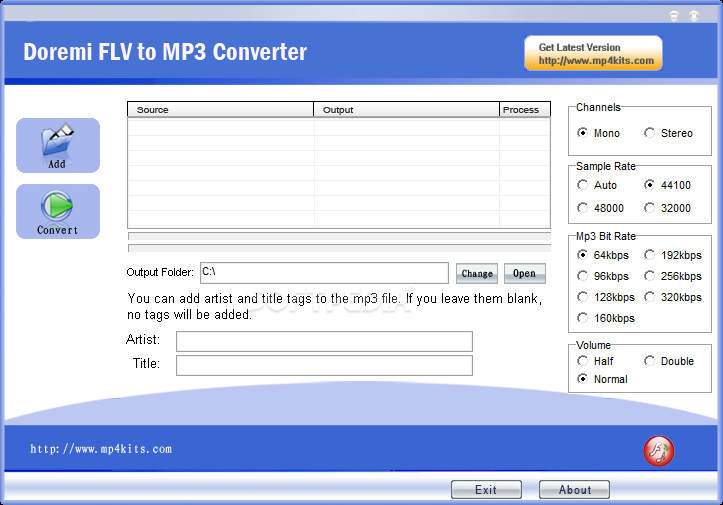 Doremi FLV to MP3 Converter