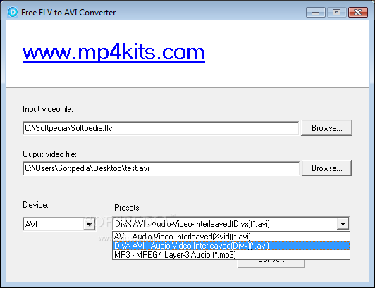 DoremiSoft Free FLV to AVI Converter