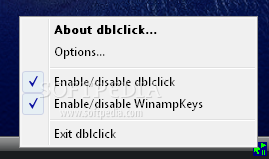 Double click simulator and Winamp helper