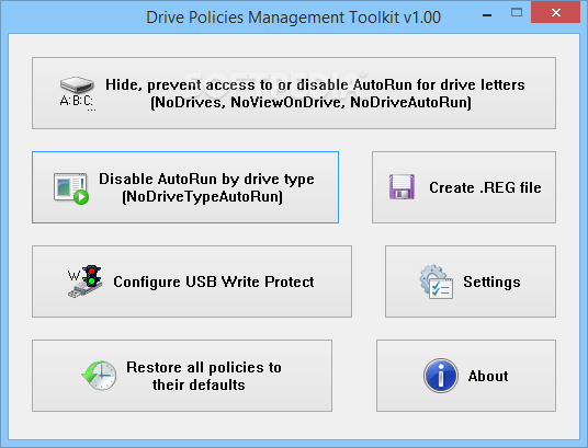 Drive Policies Management Toolkit