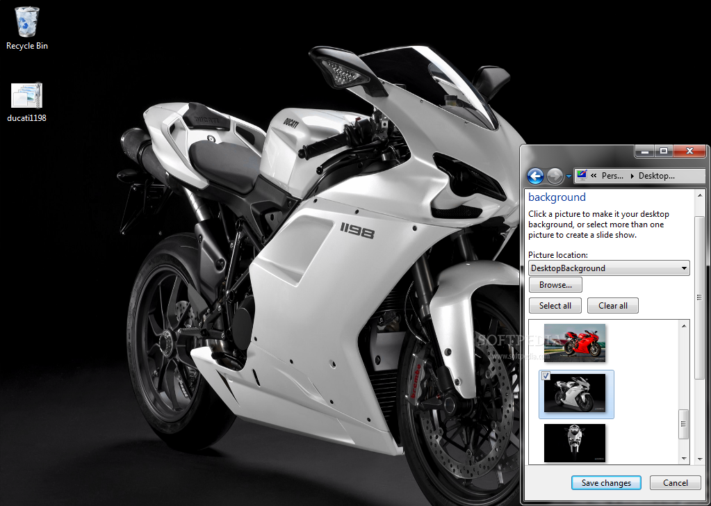 Ducati 1198 Windows 7 Theme
