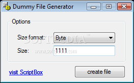 Dummy File Generator