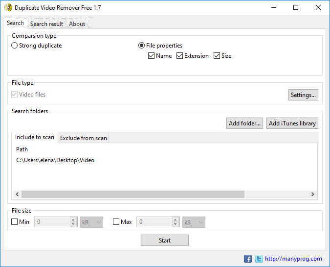 Duplicate Video Remover Free