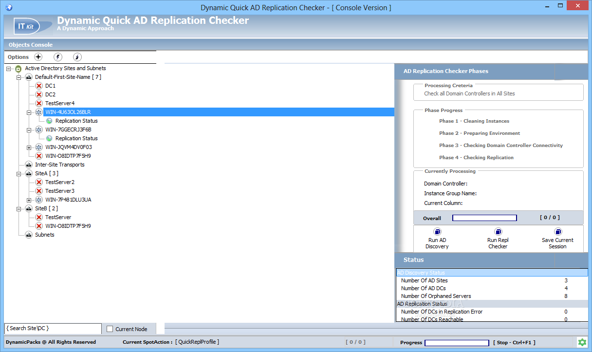 Dynamic Quick AD Replication Checker