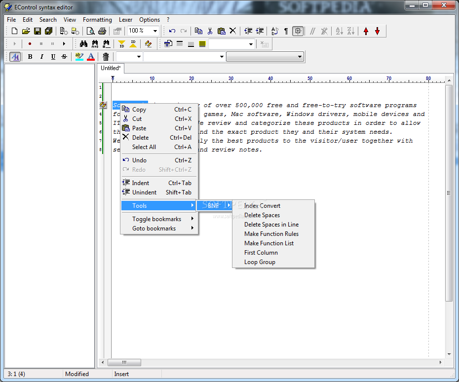 EControl Syntax Editor