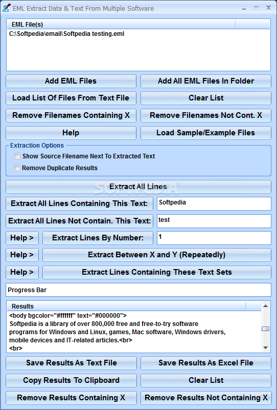EML Extract Data & Text From Multiple Software