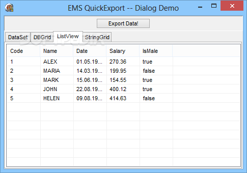EMS Advanced Export Component Suite