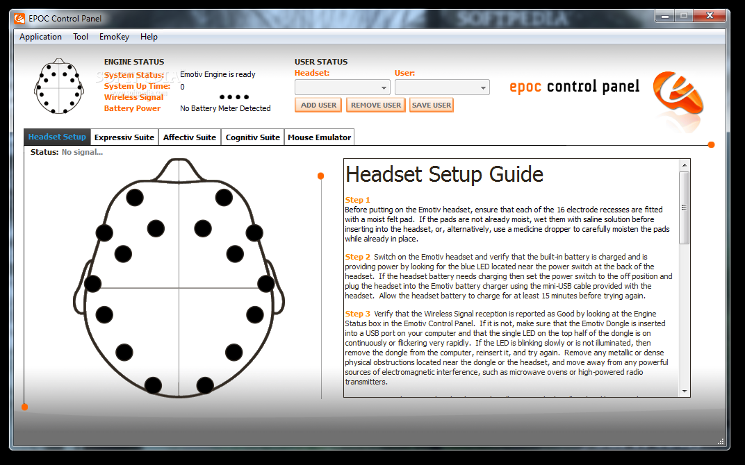 EPOC Control Panel