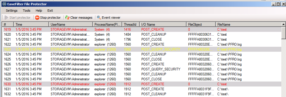 EaseFilter File Protector