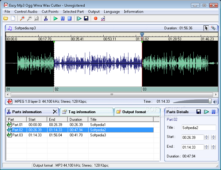 Easy Mp3 Ogg Wma Cutter