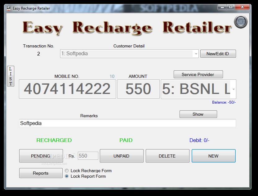 Easy Recharge Retailer