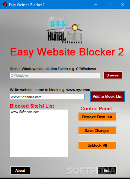 Easy Website Blocker