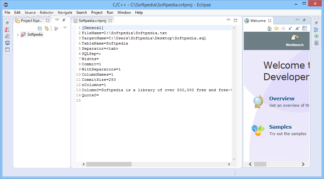 Eclipse IDE for C/C++ Developers (Mars2 packages)