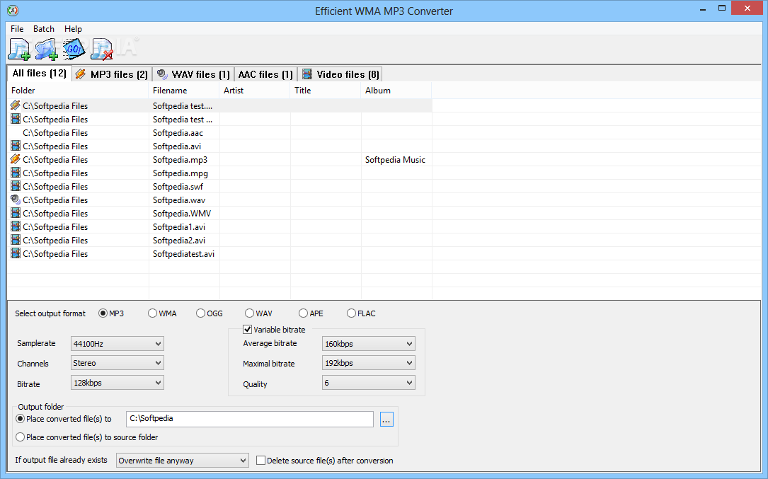 Efficient WMA MP3 Converter