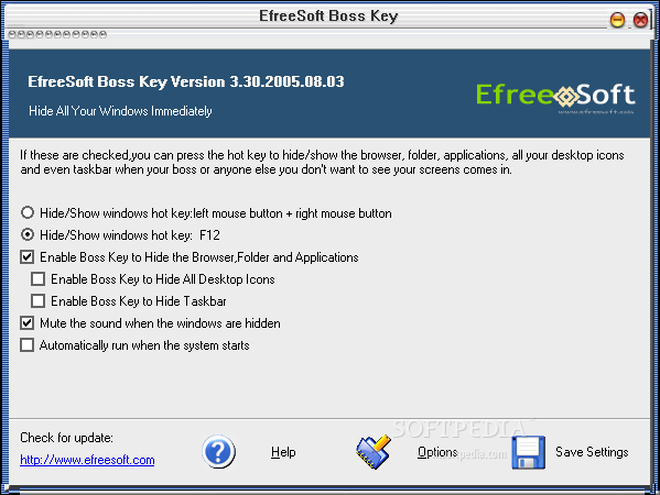 EfreeSoft Boss Key