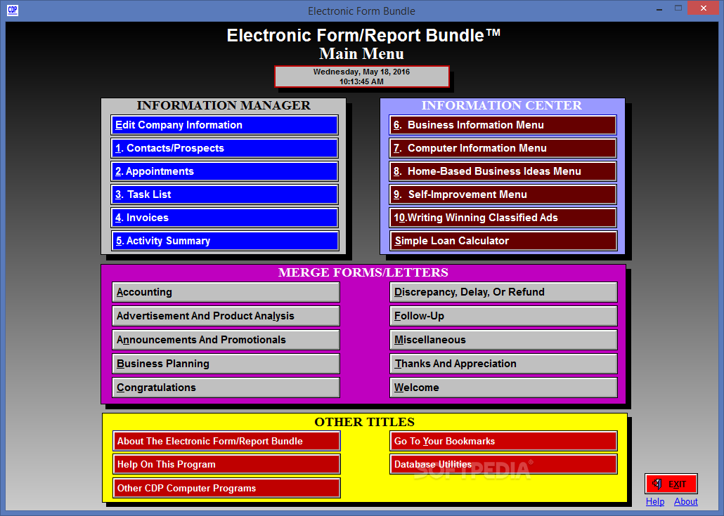 Electronic Form/Report Bundle