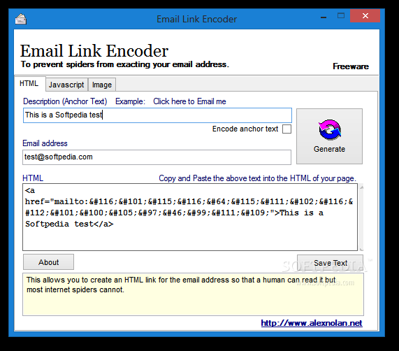 Email Link Encoder