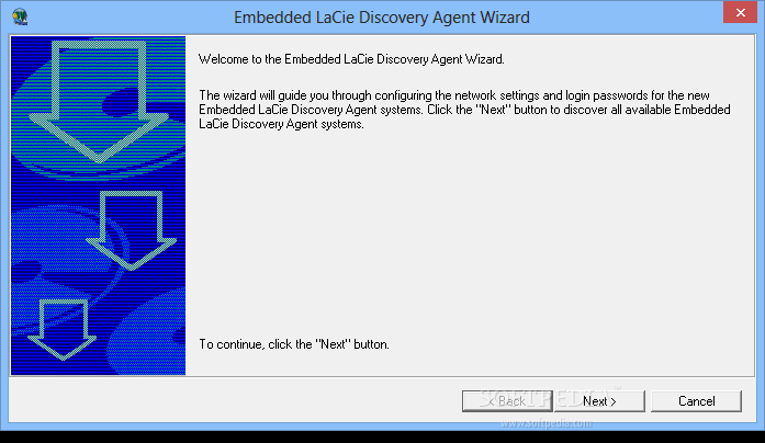 Embedded LaCie Discovery Agent Wizard