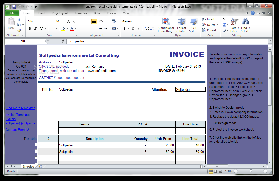 Environmental Consulting Template