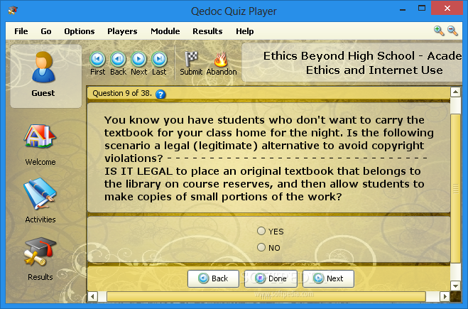 Ethics Beyond High School - Academic Ethics and Internet Use
