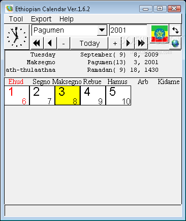 Ethiopian Calendar