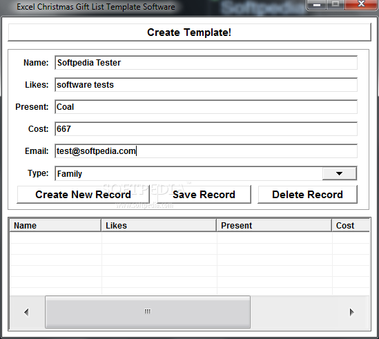 Excel Christmas Gift List Template Software