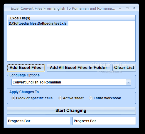 Excel Convert Files From English To Romanian and Romanian To English Software