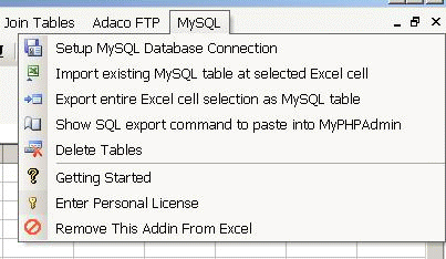 Excel MySQL Import, Export & Convert Software