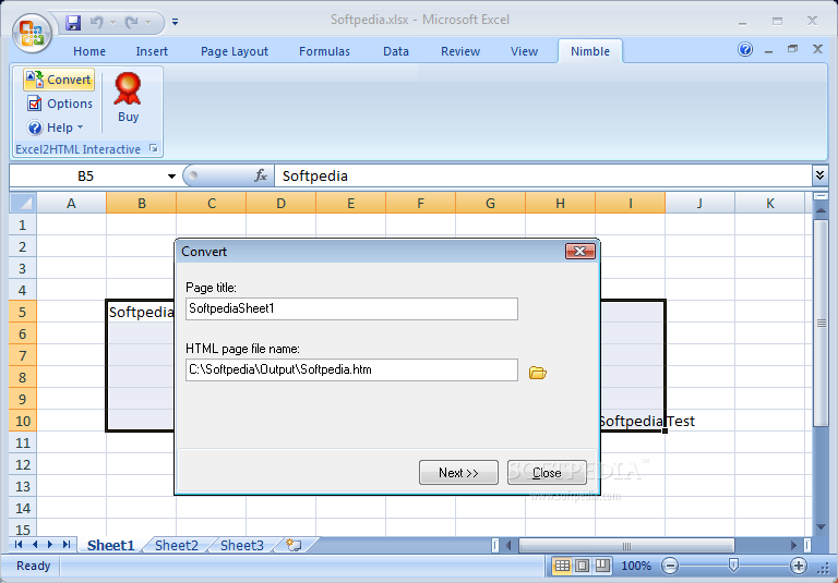 Excel2HTML Interactive