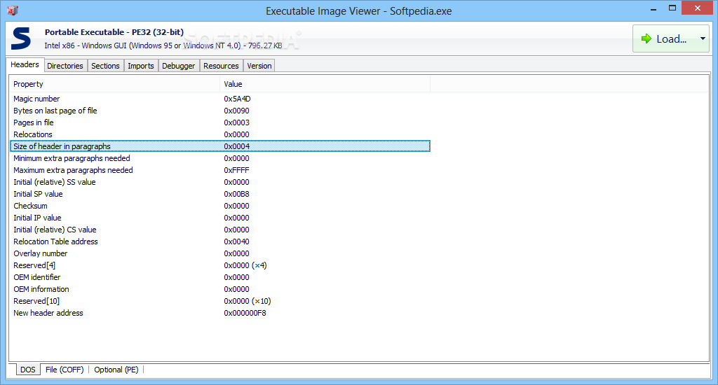 Executable Image Viewer
