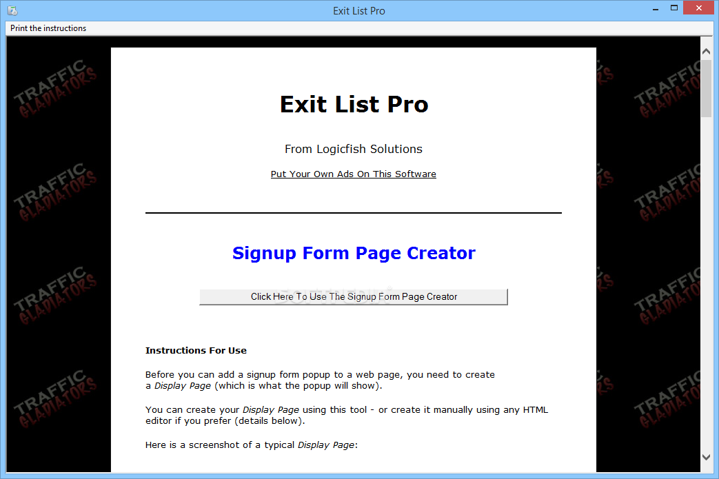 Exit List Pro